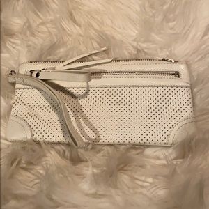 White Banana Republic Wristlet